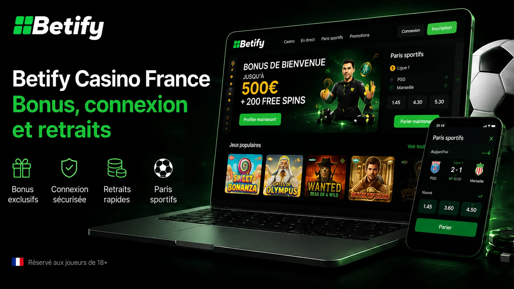 Betify Casino France - Bonus, Avis, Connexion et Retrait
